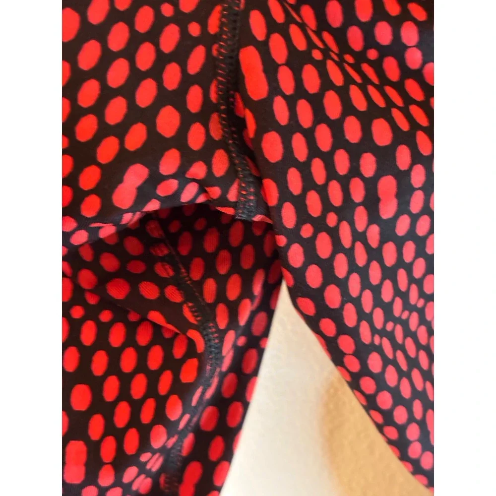 Nike Dri-FIT Leggings mens XL‎ Red Black Dotted Fast Live Fearless Tights
